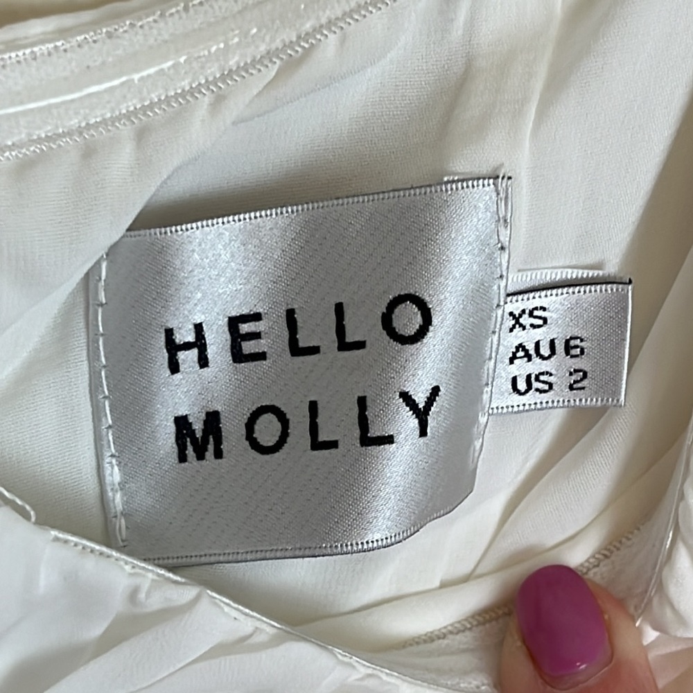 Hello Molly White Midi Slip Dress, Size XS, Bridal or Wedding events - Picture 11 of 14